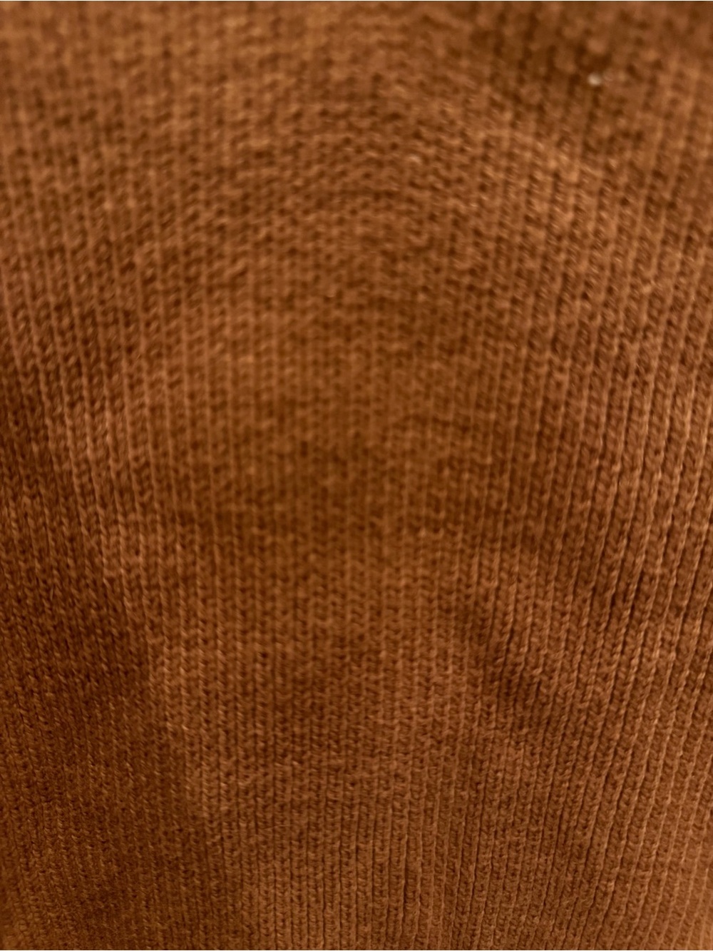 Zenana Outfitters Cropped Ribbed Turtleneck Sweater - Rust Brown - Picture 2 of 9